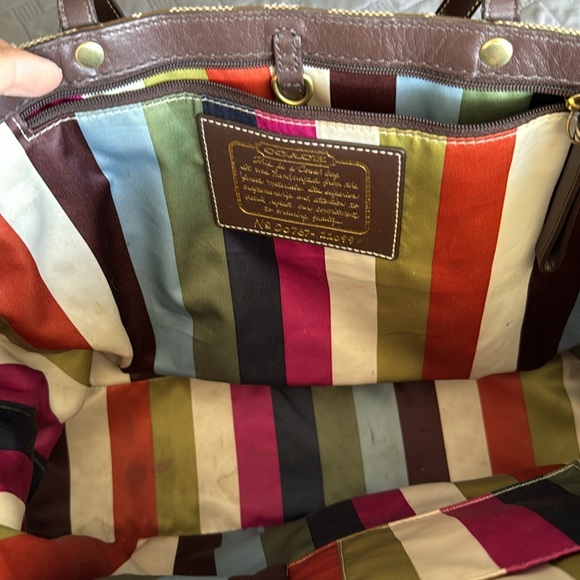 Coach See logo small to medium tote. Shows somewhere on the inside and outside. - Picture 2 of 3